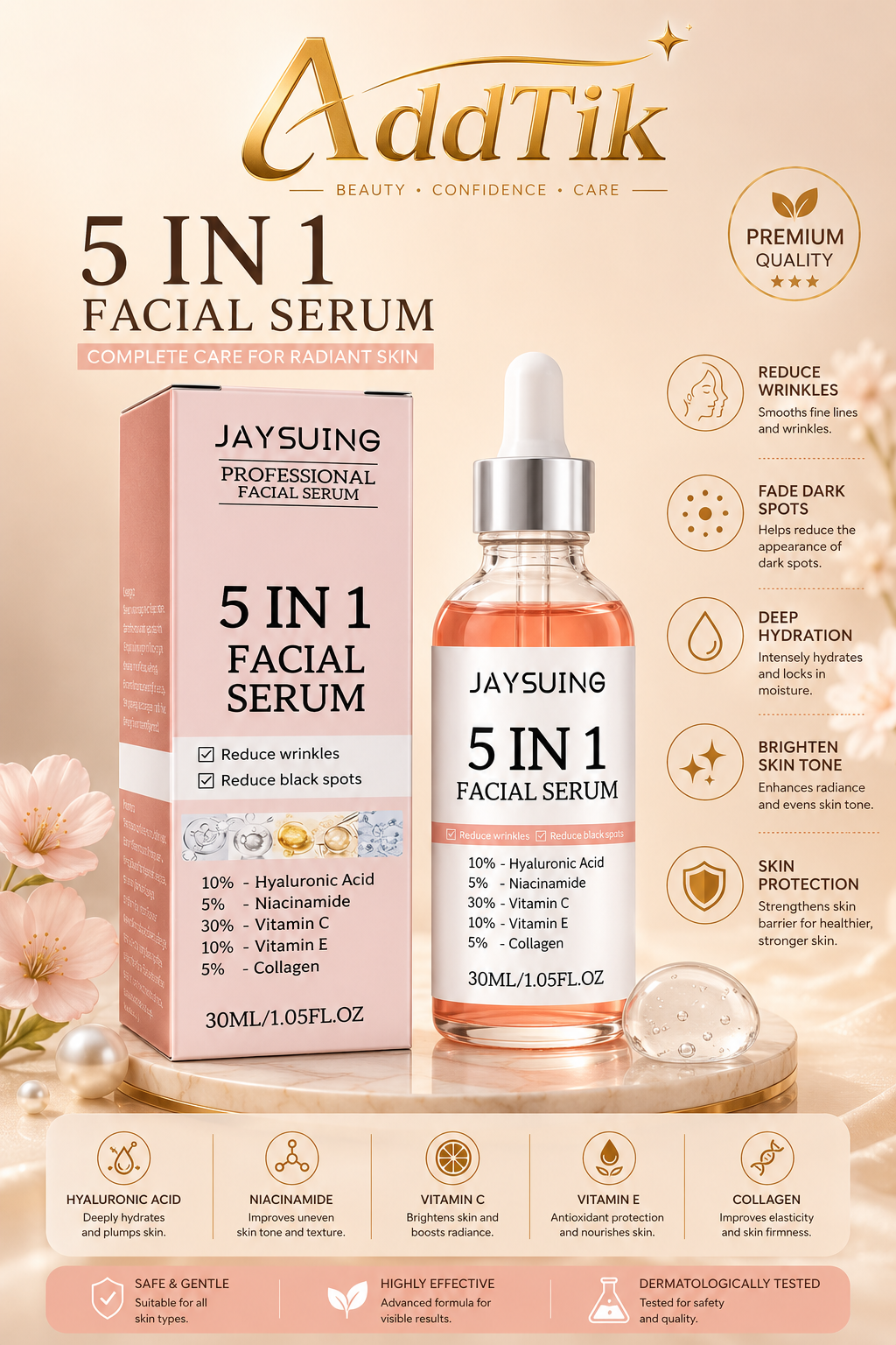 Gold Ginseng Peptide Serum – 100ml
