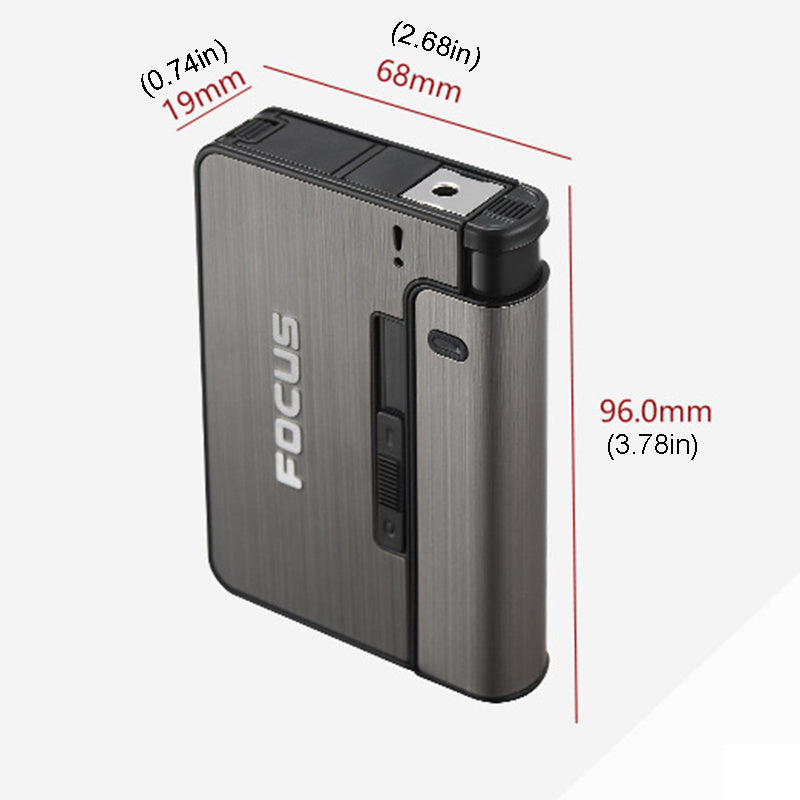 Automatic Metal Cigarette Case