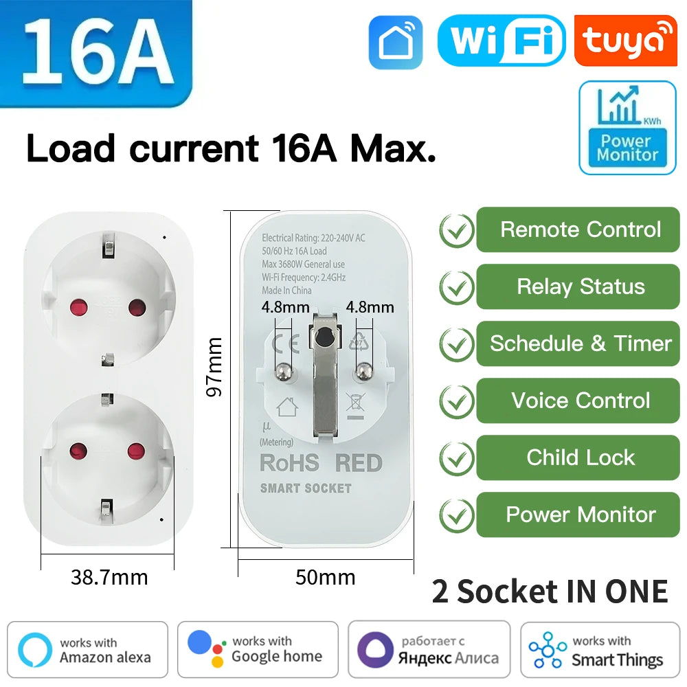 Tuya Smart Plug 16A EU